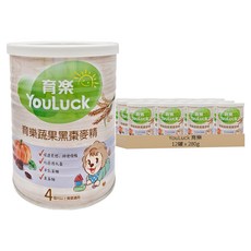 YouLuck 育樂 麥精, 黑棗, 280g, 12罐