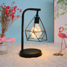 Peace freedom 鋼質現代路燈小夜燈, 黑色