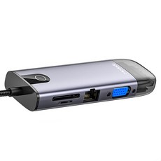 Mcdodo 麥多多 智享系列 Type C轉接器 十合一 支援4K高清畫質 100W快充 千兆網口, 灰色, 1個