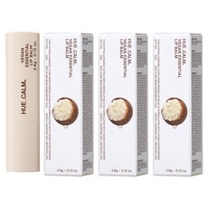 휴캄 비건 에센셜 립밤, 무향, 3.8g, 3개