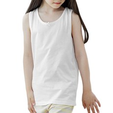 LollyTree 女童款棉質素色運動背心3件組