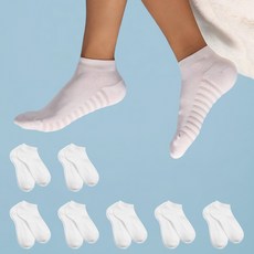 里圖 Airy Cool 運動休閒襪 夏季襪, 7個, 白色