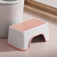 더자카 논슬립 다용도 욕실 변기 발판 30 x 18.5 x 13.5 cm, 핑크, 1개