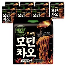 풀무원 로스팅 모던차오 갈릭볶음면 110.6g, 8개