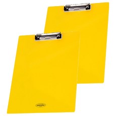 SYSmAX 彩色A4文件板, 黃色, 2個