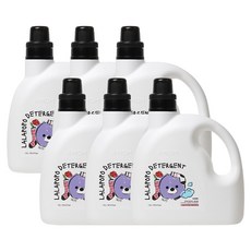 케이맘 랄라포포 세탁세제 프레시모닝향, 6개, 1.7L