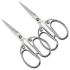 안이스 다용도 스테인리스 가위 중, 실버, 2개