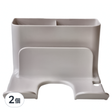 懶角落 壁掛吹風機置物架 白色, 白色置物款, 2個