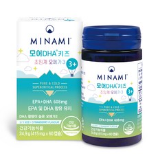MINAMI 超臨界Omega-3 DHA迷你膠囊 草莓味, 60顆, 1罐