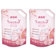 清淨海 櫻花7+系列 洗衣精補充包, 1.5kg, 2包