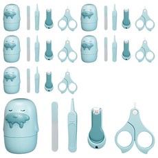 海獅造型孩童指甲剪 4件組, 6組, 藍色