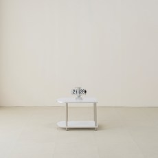 鯨魚傢俱 Dante 中世紀半圓形收納層架 600, 2層, 白色