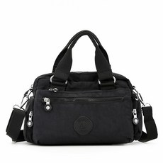 Miss Baek 女用 Naul 斜背包 + 隨機飾品組, 黑色(斜挎包),隨機出貨(配件)