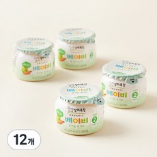 상하목장 베이비 유기농 요거트 사과당근, 85g, 12개입