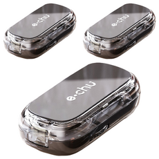 KANDO 感動 日式1/2 + 1/4切藥片器 e.chu-1214 黑色, 3個