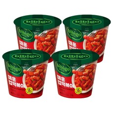 CJ bibigo 辣味杯裝辣炒年糕, 4個, 110g