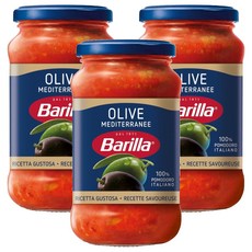 바릴라 올리브 스파게티 소스, 3개, 400g