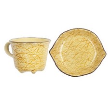金秋草杯皿組 日本製, 金秋草, 杯 + 皿, 1組