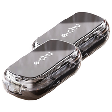 KANDO 感動 日式1/2 + 1/4切藥片器 e.chu-1214 黑色, 2個