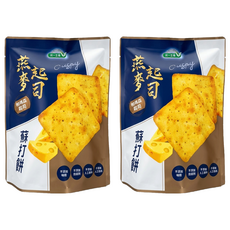 統一生機 燕麥起司蘇打餅 7入, 108g, 2袋
