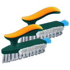 地縫清潔刷 Set, 1組, 黃綠