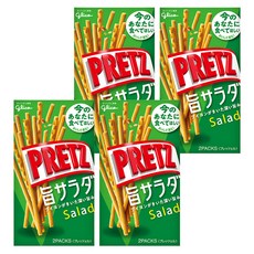 glico 格力高 PRETZ 百力滋 美味百利滋棒, 添加維他命、鈣、乳酸菌，好吃又不負擔的夾心餅乾, 69g, 4盒