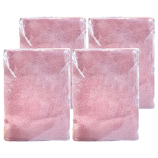 Gemini 雙星毛巾 珊瑚絨素色方巾 35 x 35cm, 粉色, 4條