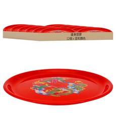 生活King 尺1圓盤, 12個, 混和顏色