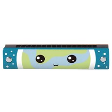 Classic WORLD 客來喜 經典木玩 兒童木質卡通口琴, 40539, 顏色隨機, 1個