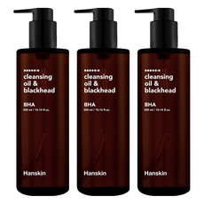 한스킨 클렌징오일 & 블랙헤드 BHA, 300ml, 3개