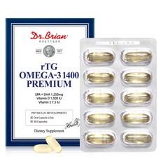 닥터브라이언 프리미엄 rTG 오메가3 1400 84g, 60정, 1개