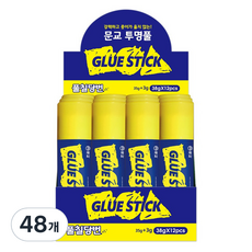 MUNGYO 紙張防皺透明固體膠, 38g, 48個