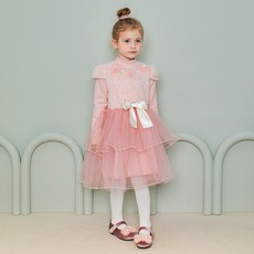 MARI N MORI 女童Romi貂皮絨內刷毛連身裙