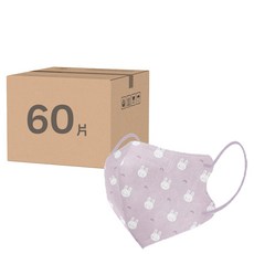 康菲 大童3D醫療口罩, 30片, 2盒, 兔兔寶貝