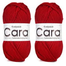 編織毛線 90g, 915 勃根地紅色, 2捆