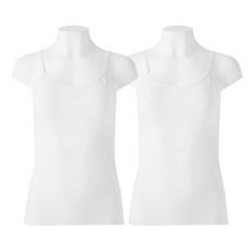 BASE ALPHA ESSENTIALS 棉質彈性基本款細肩帶背心 2件組