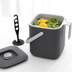 3L 現代法式廚餘桶, 灰色