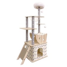 貓跳台 星款8 Set, 劍麻繩/牛津布柱, 實木/密度板, PET, 1個