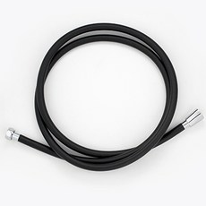 Dewbell 蓮蓬頭軟水管 2m 黑色, 1個