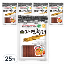 델리가든 자연황태 강아지 간식 져키, 황태 + 당근 혼합맛, 80g, 25개