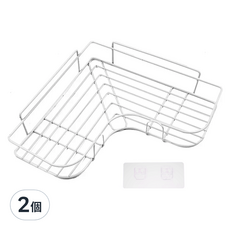 G+居家系列 不鏽鋼轉角置物網架 C2818 收納架組, 2個