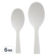 스텐드 주걱 큰손 + 작은손 세트, 화이트, 6세트