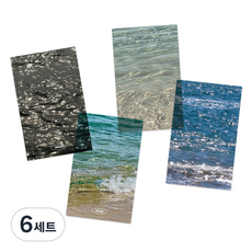 리코즈 반투명 포토카드 북마크 4종 세트, 윤슬, 6세트