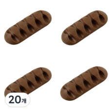 Raon Factory Leon簡約單色電線多功能收納架 5孔, 咖啡色, 20個