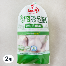 마니커 무항생제 인증 청정강원닭 닭백숙용 (냉장), 2개, 1.05kg