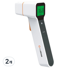 비타그램 접촉 비접촉 2in1 귀 적외선 체온계, 2개