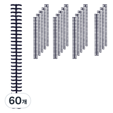 마다꾸미 라운드형 제본링 컬러 루즈링 14 중형, 블랙, 60개, 12mm
