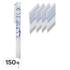 마켓감성 종이 아트 나이프 펜, 곰돌이(랜덤발송), 150개