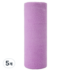 캐롤링 빨아쓰는 극세사 행주 다용도 롤타올 퍼플, 5개, 1개입