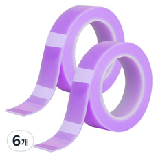 알로데 컬러 나노 매직 양면테이프 3cm x 1m, TYPE03 퍼플, 6개